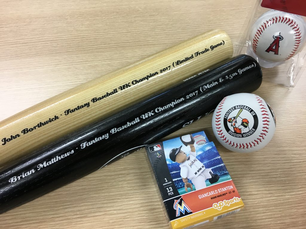 2017 Fantasy Baseball UK prizes